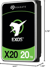 Seagate Exos X20 ST20000NM002D 20TB 3.5" 7200RPM 256MB Cache SAS HDD